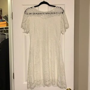 White lace dress